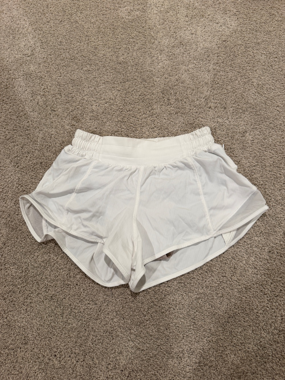 lululemon athletica White Athletic Running Shorts